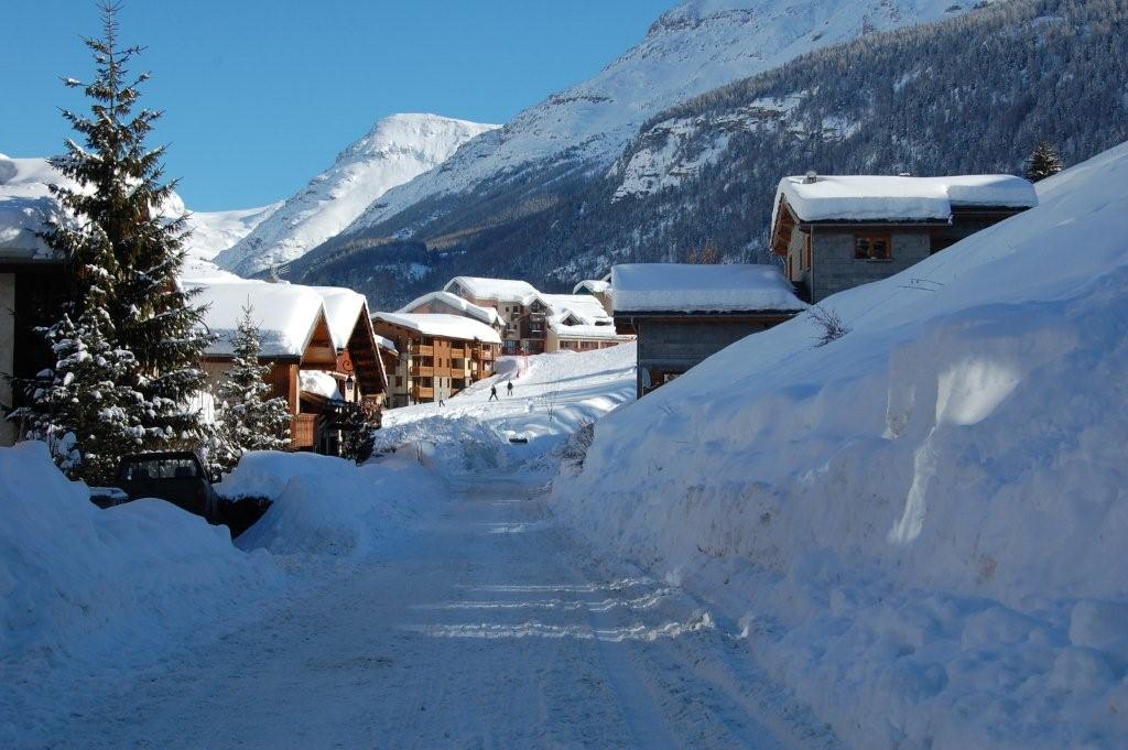 Arrivée des pistes vue depuis l`entrée de Présybille